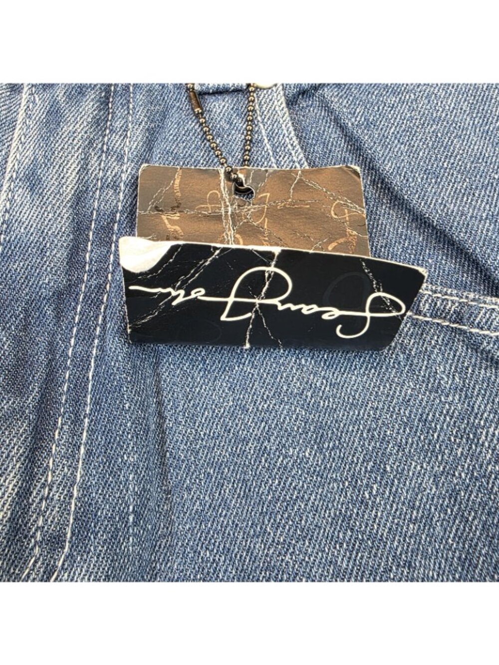 Sean John Jeans Boys Size 12 Blue Denim Carpenter Wide Leg Baggy Fit Y2K - Picture 3 of 12